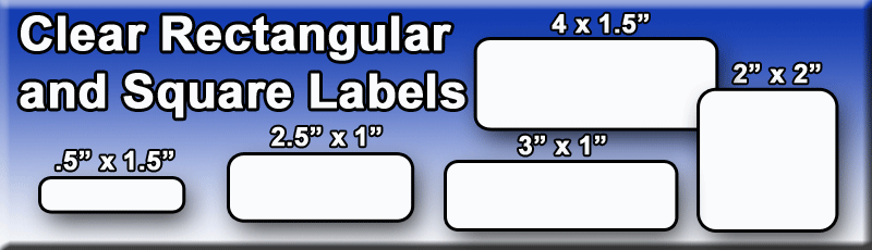 Clear Rectangular Label Seals ProfessionalLabel.com